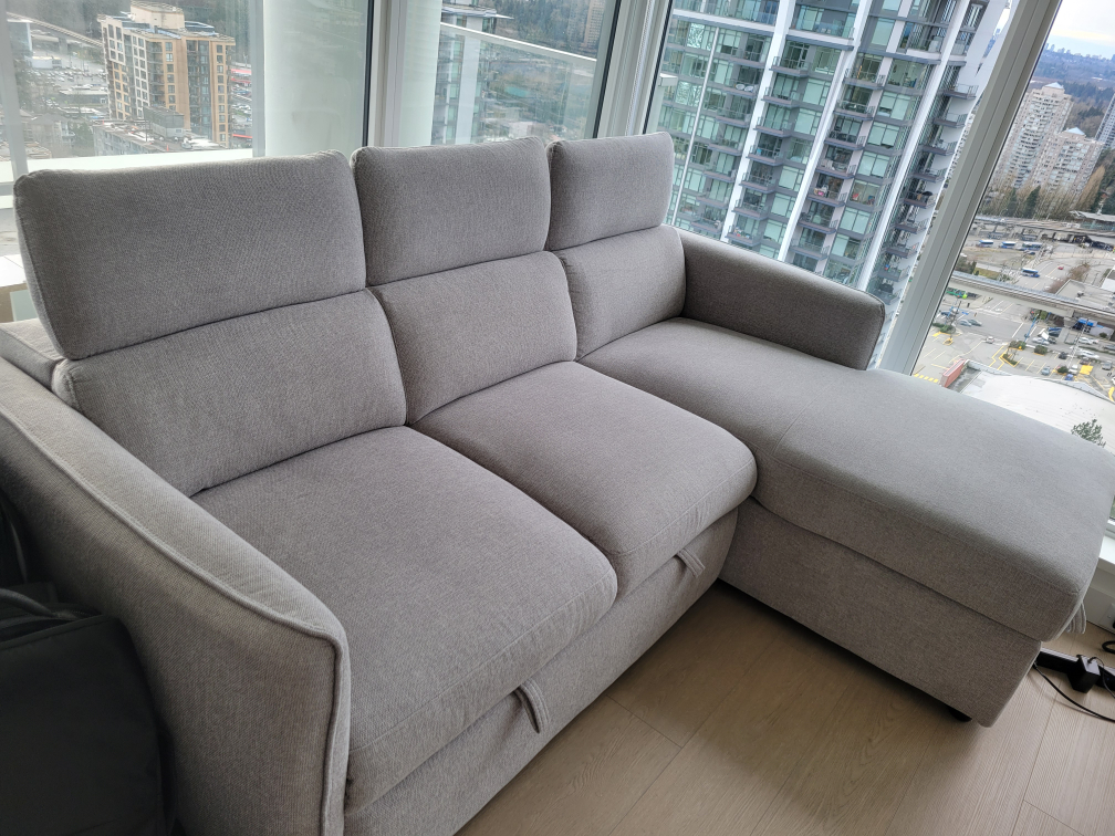 Ashley Sectional Sofa (Sofabed) adjustable headrest