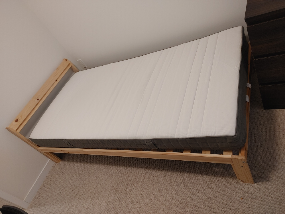 IKEA Single Bed Frame with Mattress