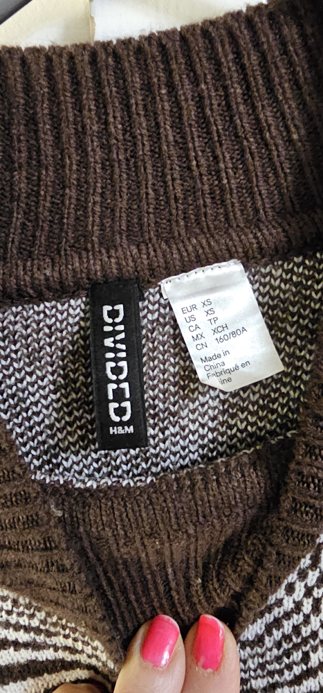 H&M Divided Mock Neck Cropped Knit Sweater - photo 2