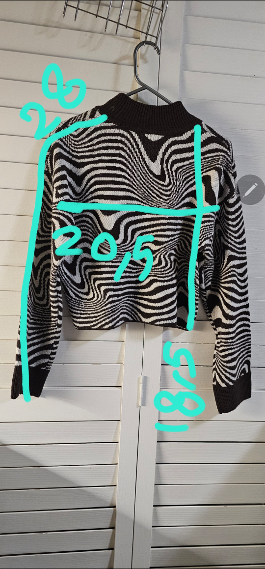 H&M Divided Mock Neck Cropped Knit Sweater - photo 3