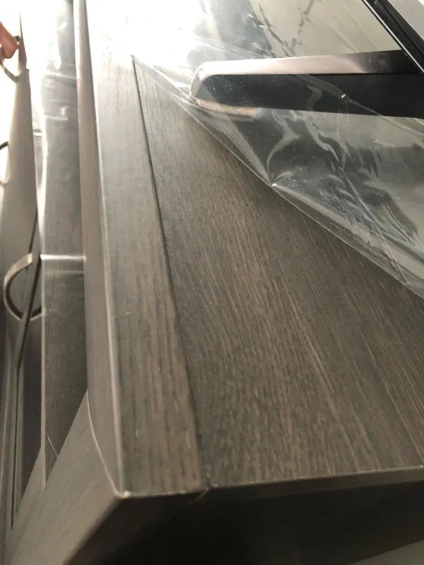 Dark Grey Entertainment Center with Two Side Cabinets image indicator(5)