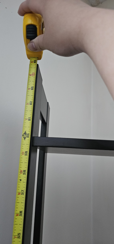 Black 5-Shelf Bookcase - photo 2