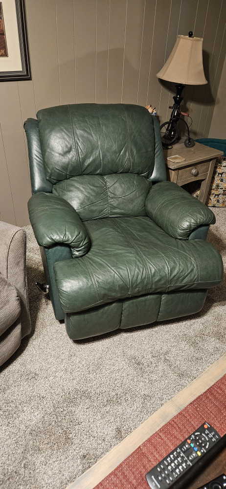 Green Leather Recliner