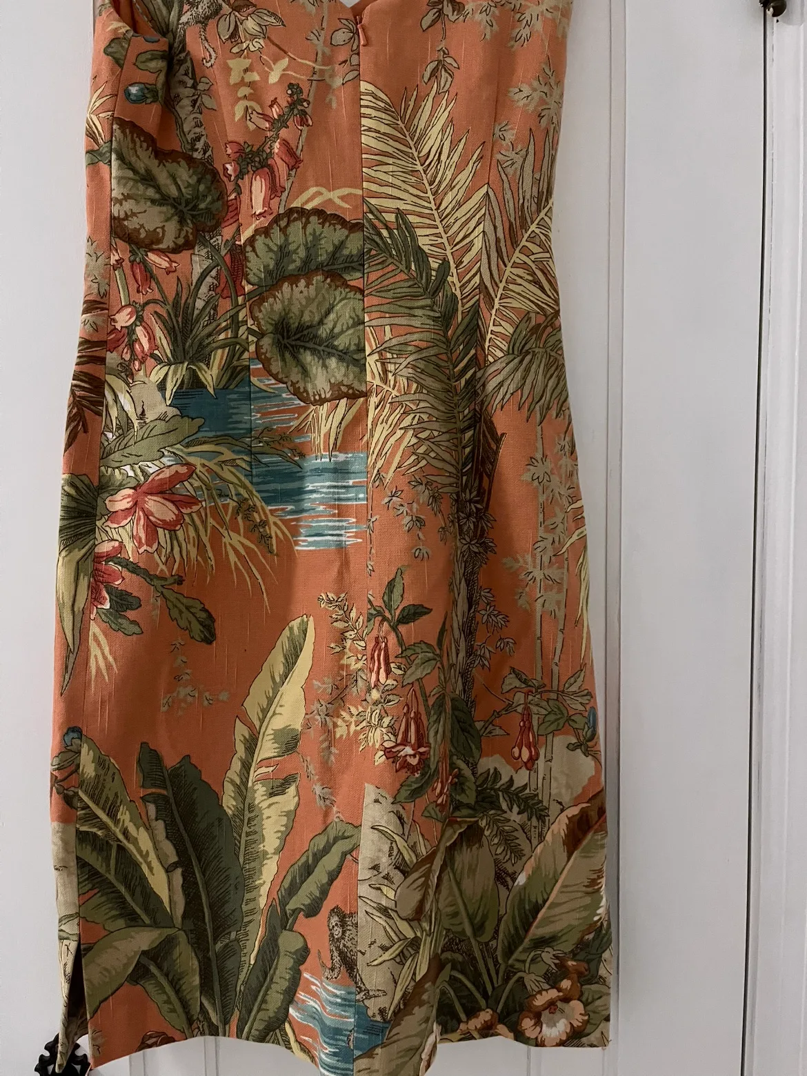 Tropical Print Sleeveless Dress image indicator(4)