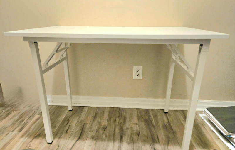White Folding Table for Home office/ Study - photo 4