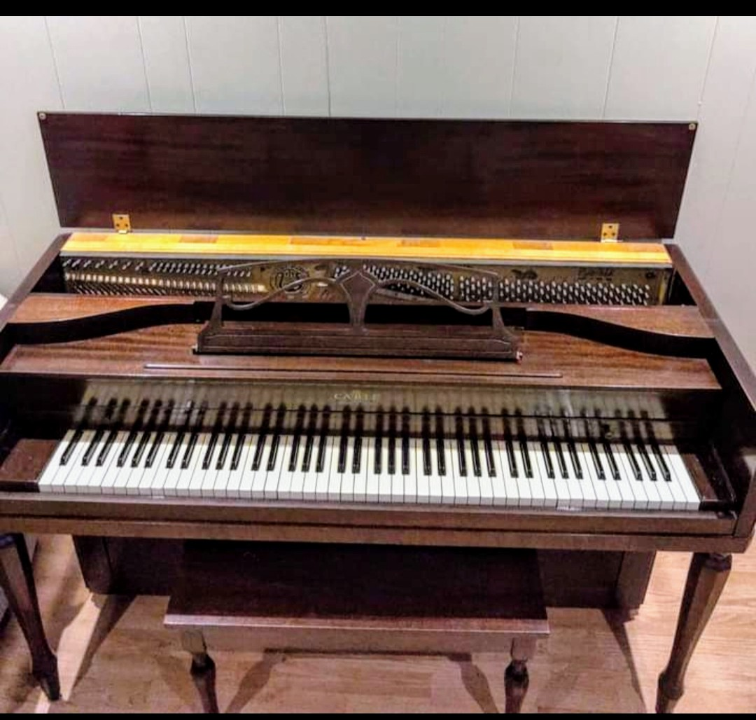 Vintage Cable Spinet Piano with Bench - photo 2