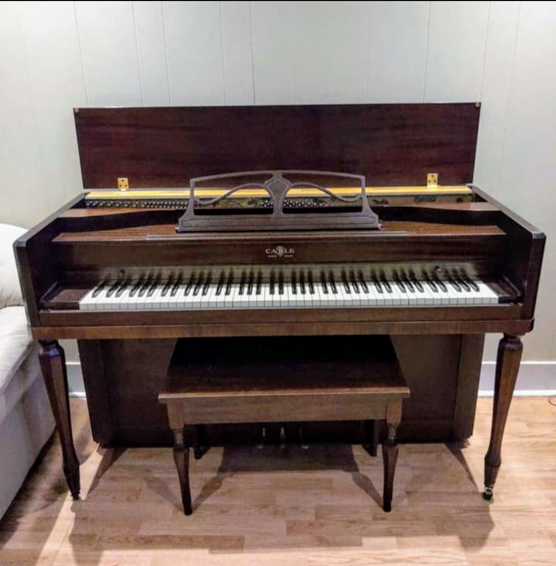 Vintage Cable Spinet Piano with Bench - photo 3