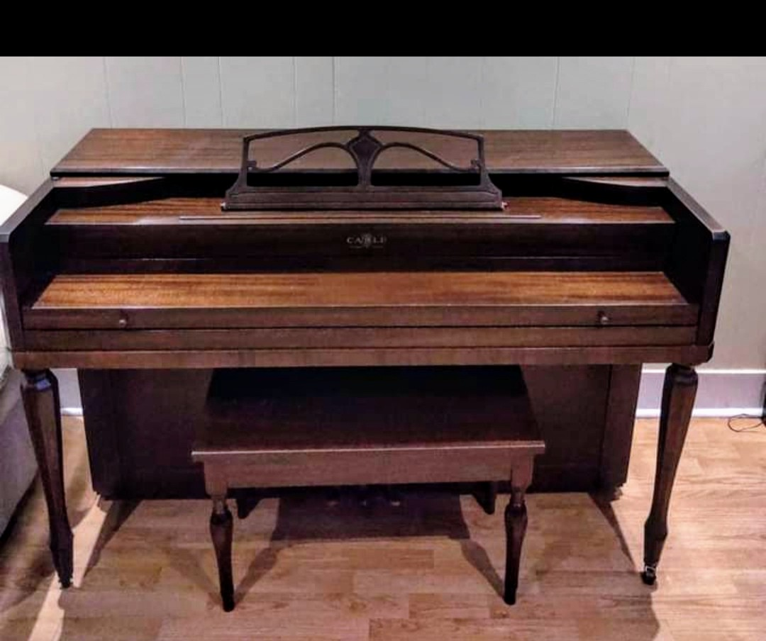 Vintage Cable Spinet Piano with Bench - photo 4