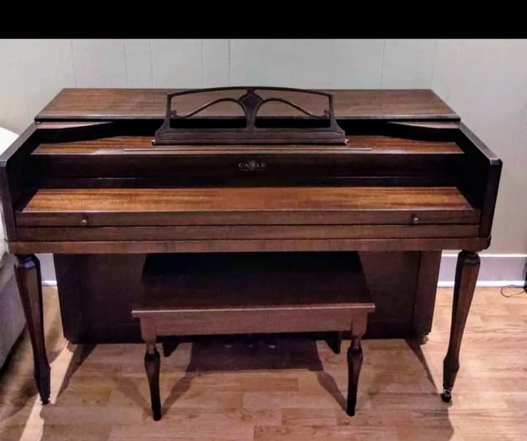 Vintage Cable Spinet Piano with Bench image indicator(4)
