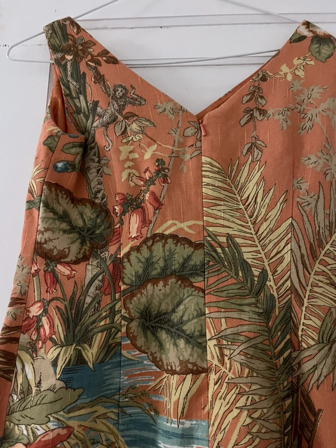 Tropical Print Sleeveless Dress image indicator(3)