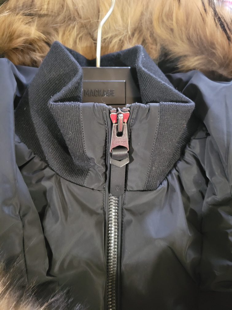 Mackage Women's Black Down Puffer Jacket with Fur Hood - photo 2