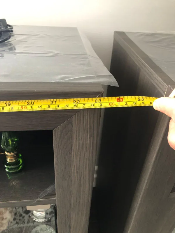 Dark Grey Entertainment Center with Two Side Cabinets image indicator(8)