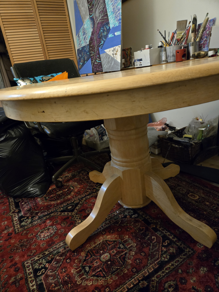 Round Wooden Dining Table - photo 3