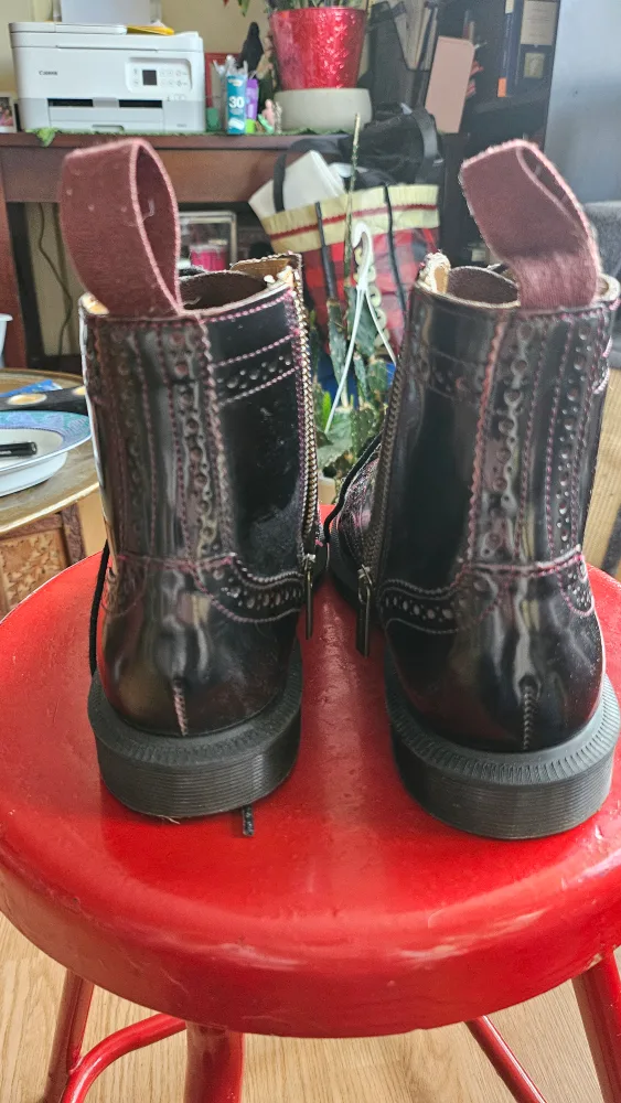 MAKE OFFER: Brogue Boots - Burgundy Leather image indicator(4)