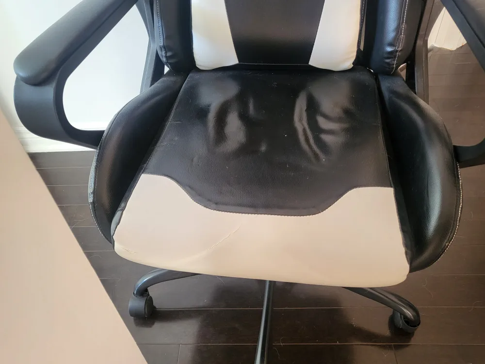 Gaming Chair - Black and White image indicator(3)