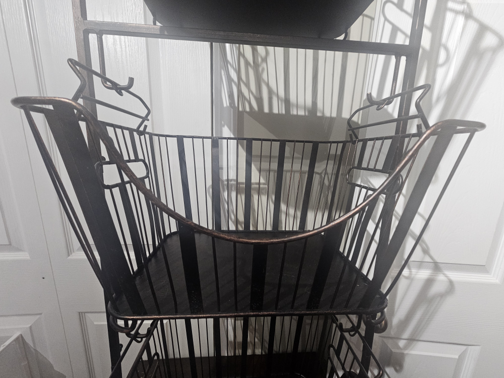 3-Tier Metal Wire Basket Organizer - photo 2