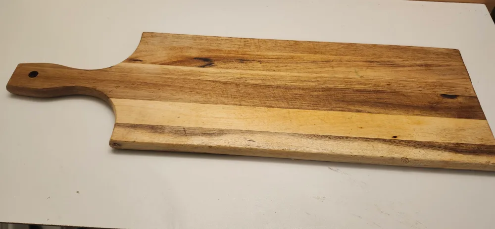 Acacia Wood Long Cutting Serving Board with Handle. $50 AMAZON image indicator(2)