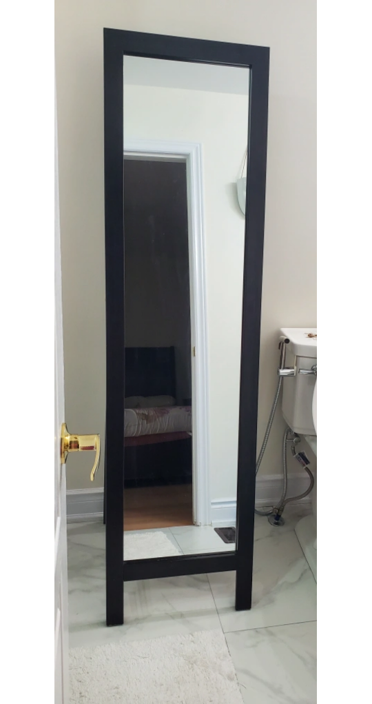 Full Length Black Freestanding Mirror