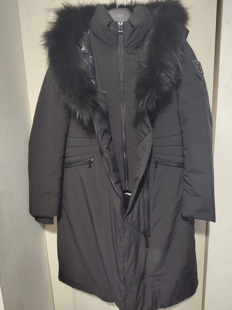 Rudsak Women's Black Down-filled Parka with Fur Hood image indicator(4)
