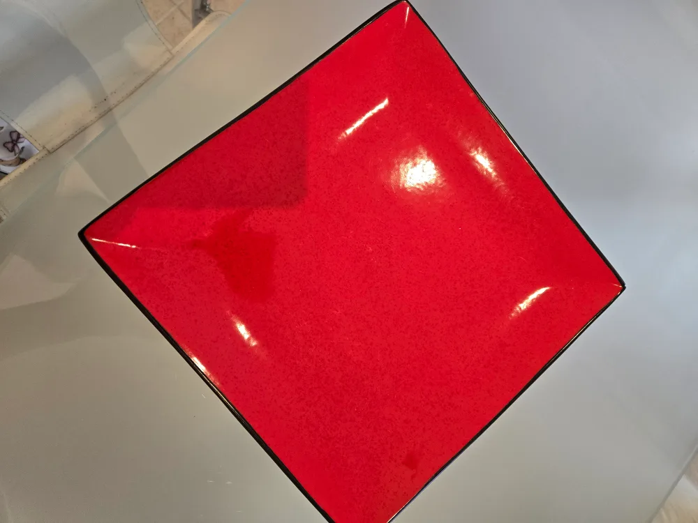 Red Square Dinner Plate - Eclipse-Core Essence image indicator(4)