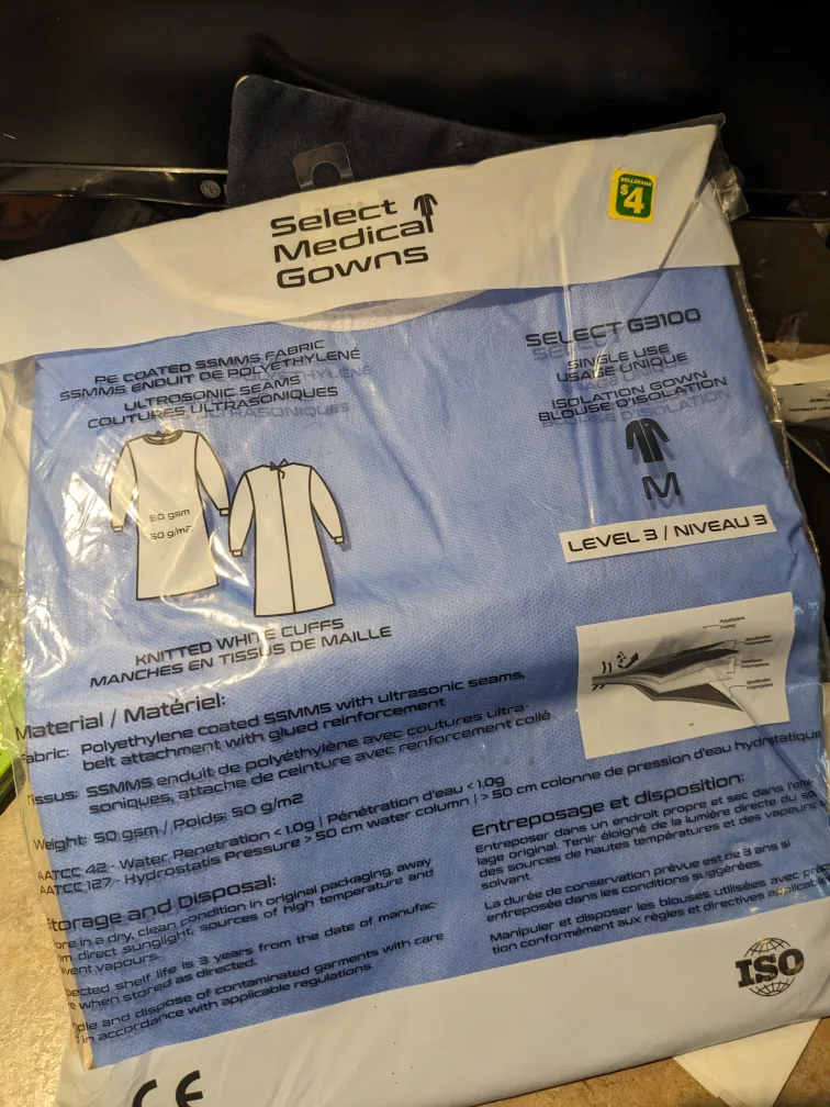 brand new medical gown size M image indicator(2)