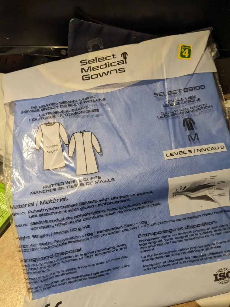 brand new medical gown size M image indicator(3)