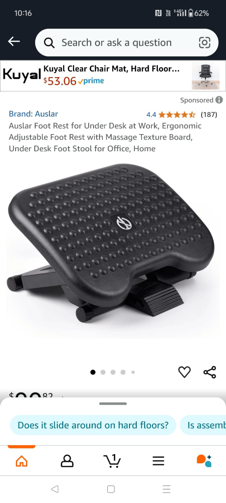 Auslar Adjustable Foot Rest - photo 2