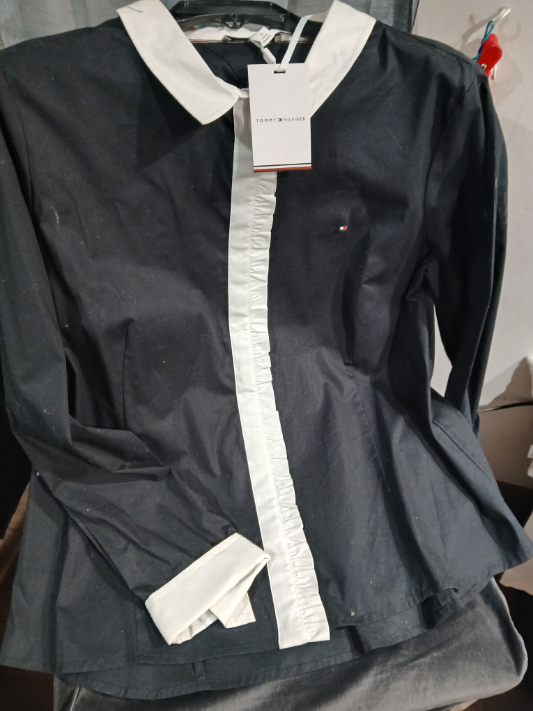 Tommy Hilfiger Women's Black and White Blouse - Size XL - photo 2
