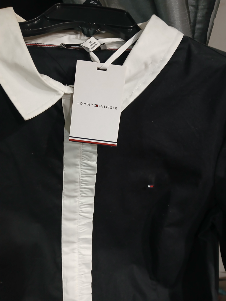 Tommy Hilfiger Women's Black and White Blouse - Size XL - photo 3