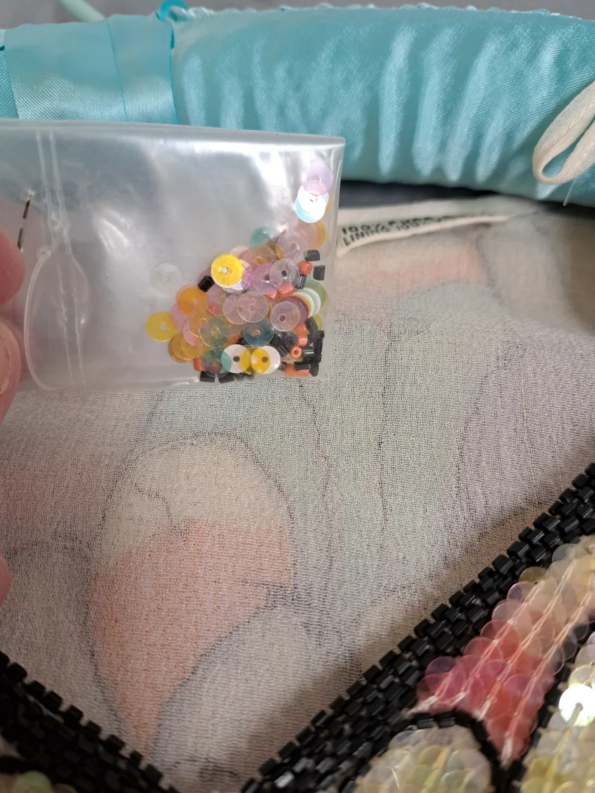 Vintage Silk & Sequined Blouse image indicator(4)