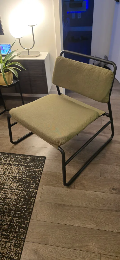 IKEA LINNEBACK Chair, Olive Green thumbnail