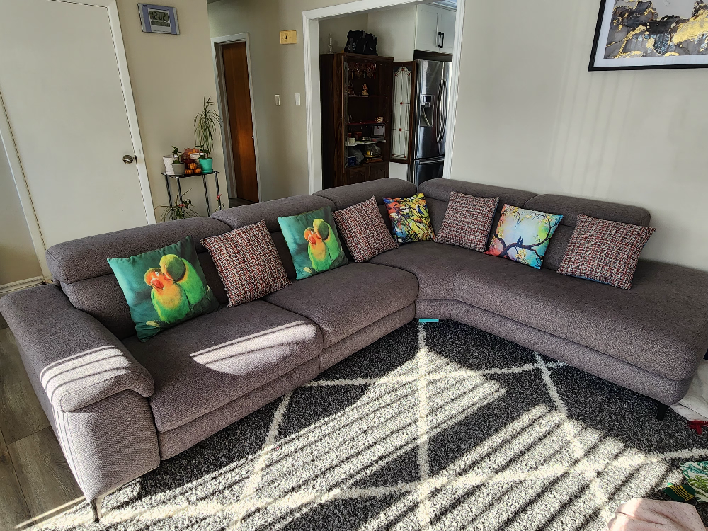 Grey Reclining Sectional Sofa