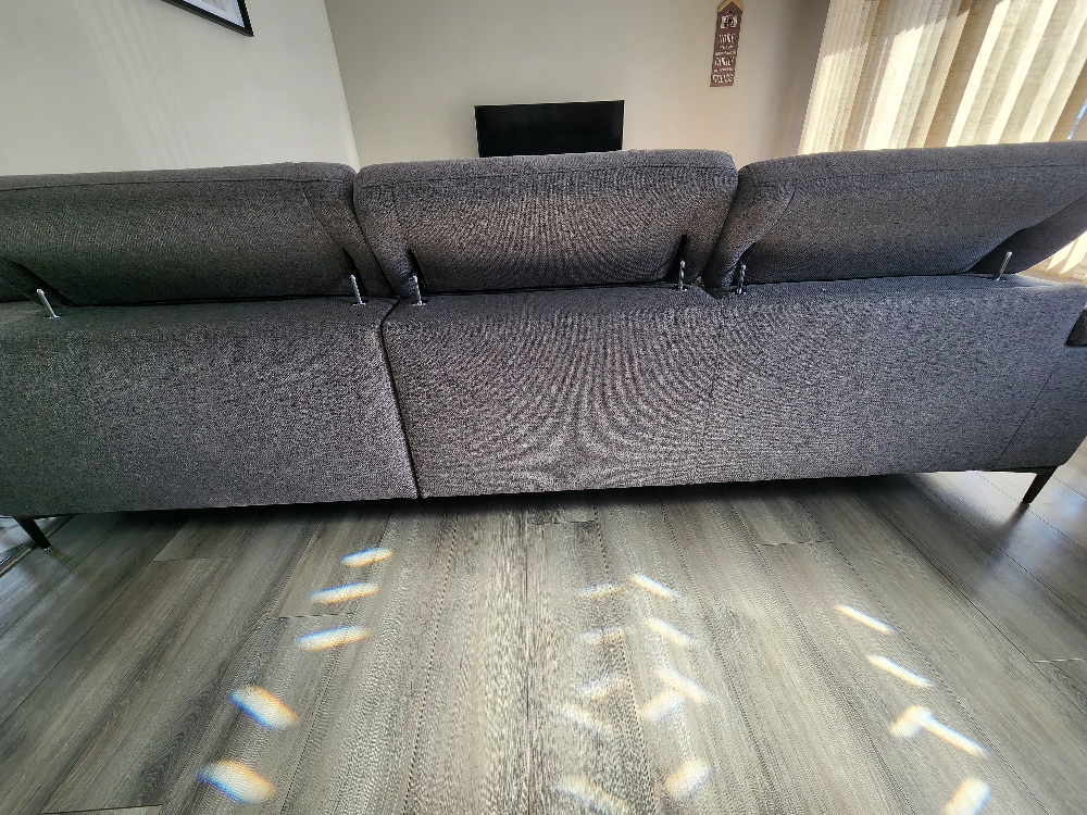 Grey Reclining Sectional Sofa - photo 2