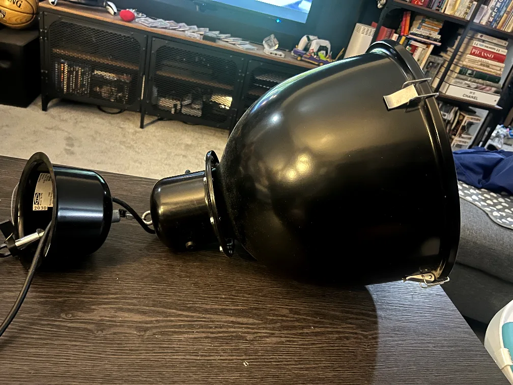 IKEA SVARTNORA Black Pendant Lamp, 15" image indicator(2)