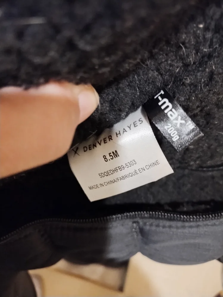 Denver Hayes Women's Black Winter Boots Size 8.5 image indicator(7)