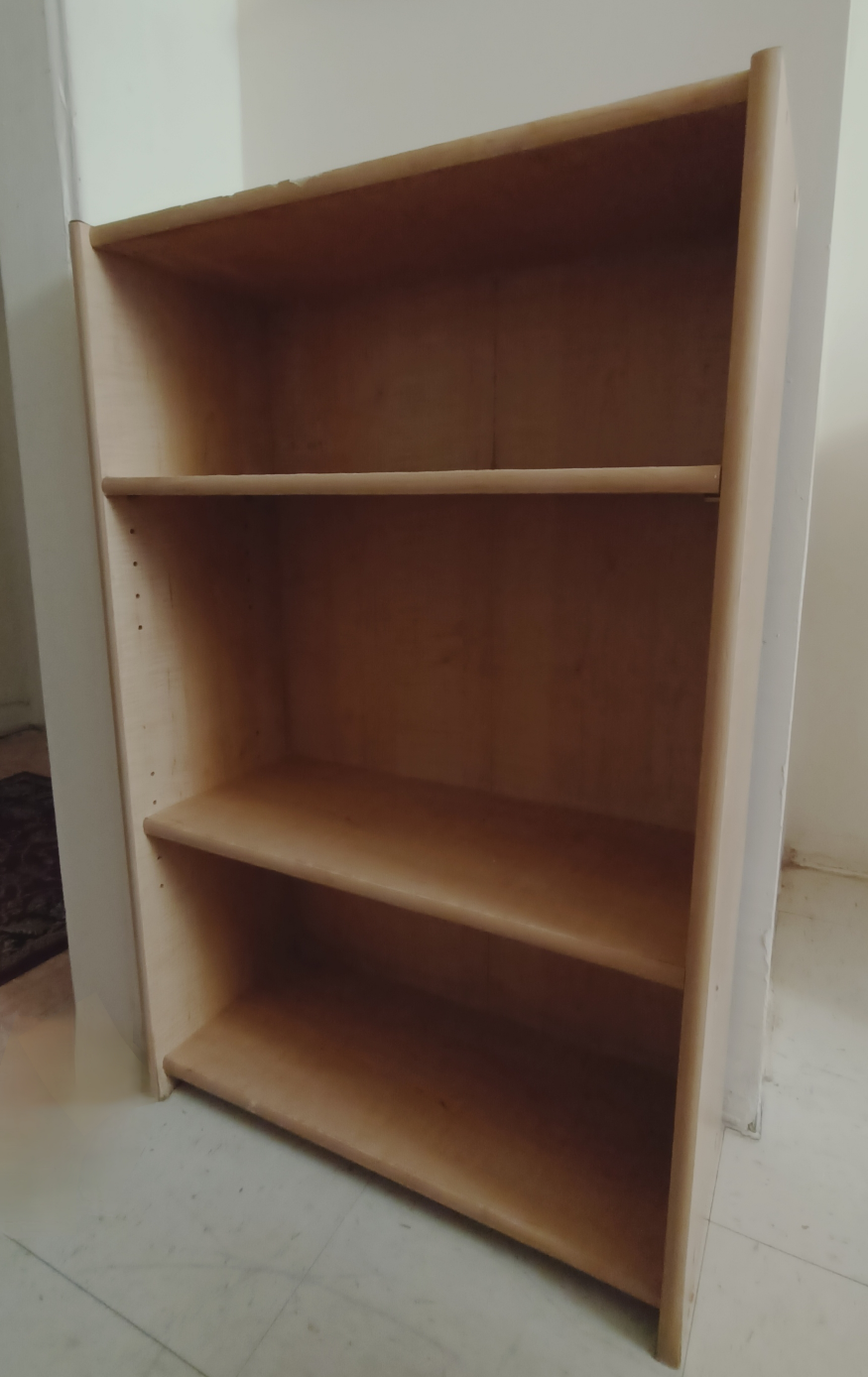 Three-shelf wooden bookcase 🏈🏈