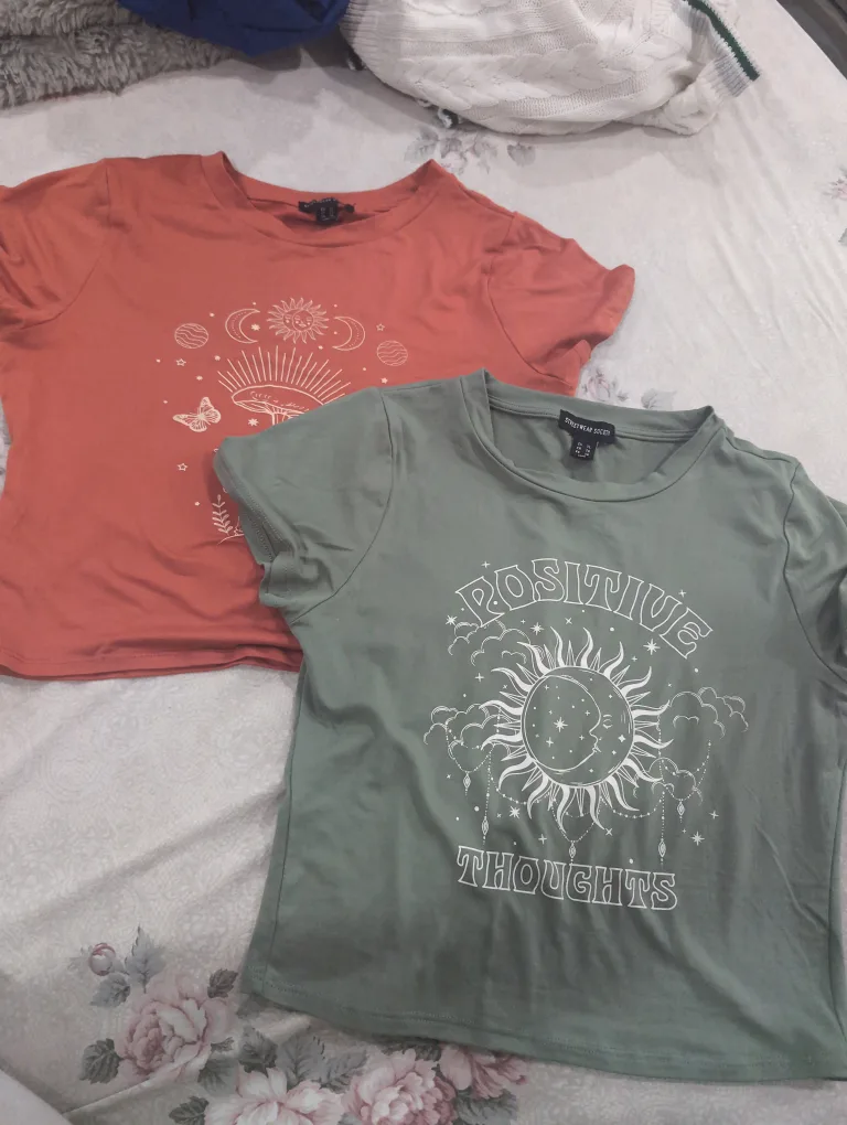 Two cropped graphic tees thumbnail