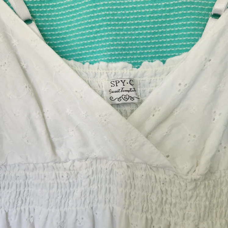 White Dress with cropped mini jacket image indicator(4)