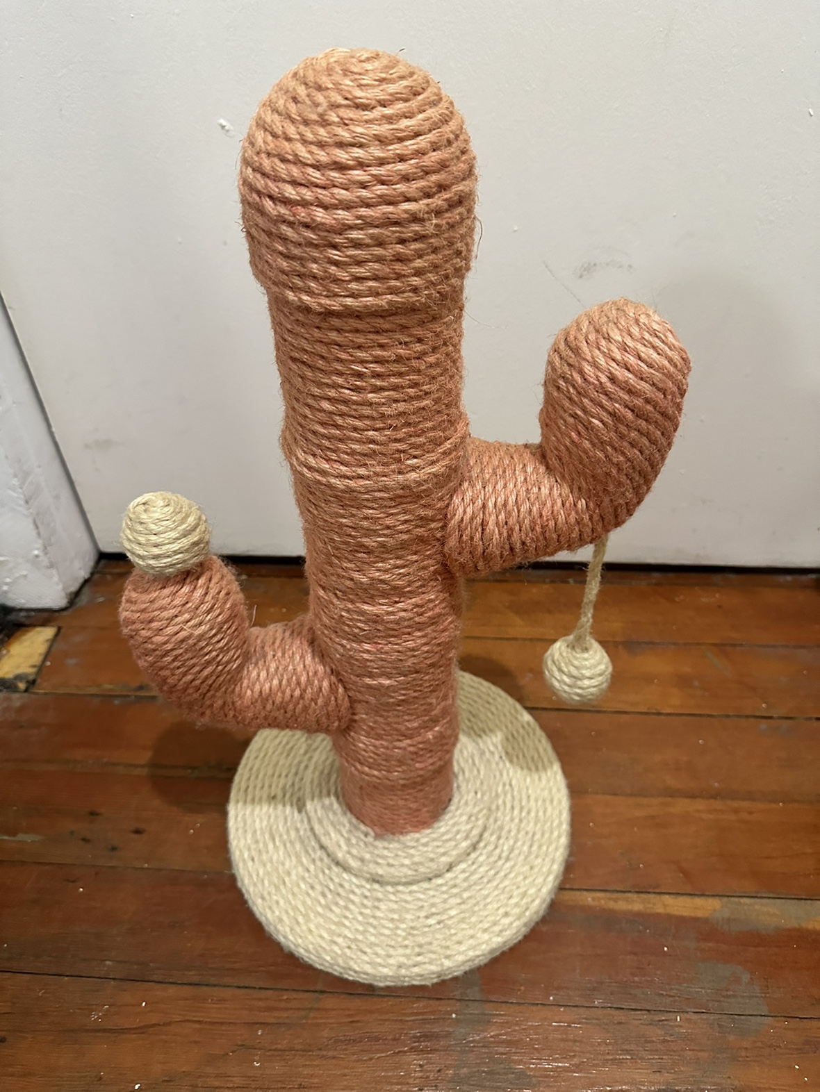 Pink Cactus Cat Scratching Post Toy - photo 2