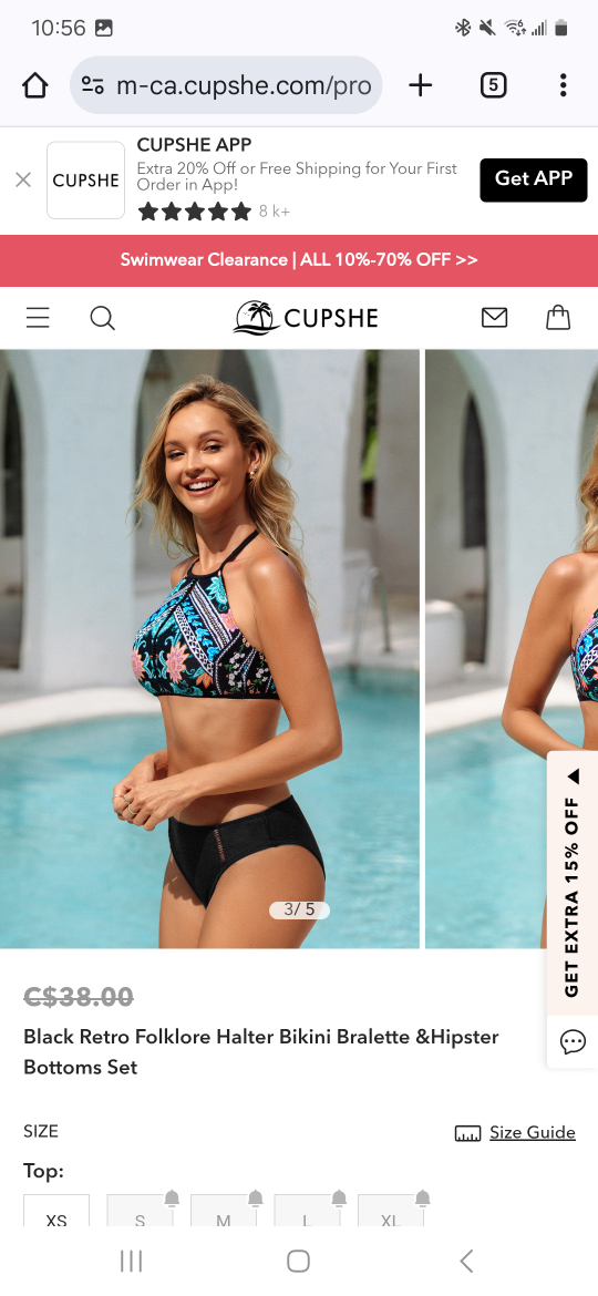 Cupshe Halter Bikini & Hipster Bottoms Set - photo 3