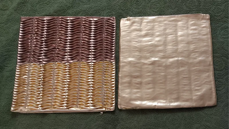 🆕 pair of faux leather cushion covers $3ea image indicator(2)