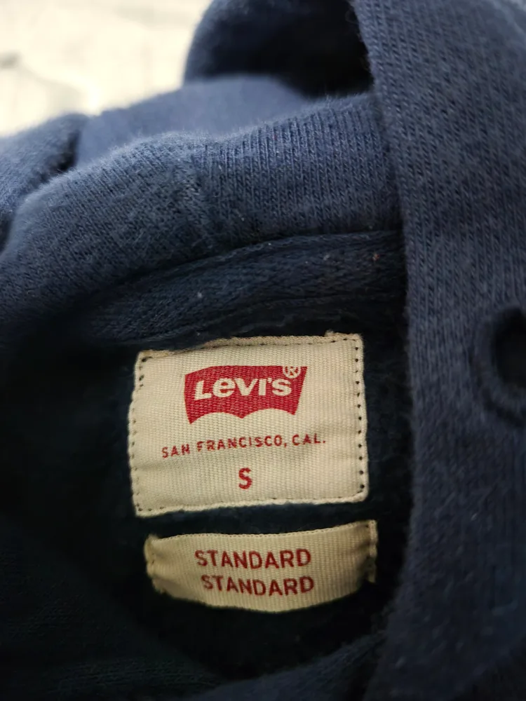 Men's Navy Levis pullover hoodie Small image indicator(2)