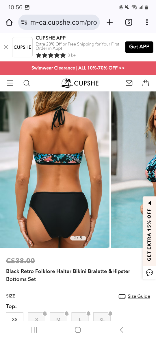 Cupshe Halter Bikini & Hipster Bottoms Set - photo 4