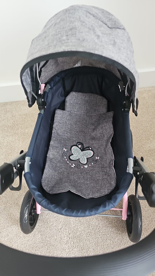Doll Stroller - Pink and Grey - photo 4