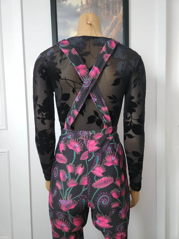 Black Milk Unique Venus Flytrap Print Overalls image indicator(4)