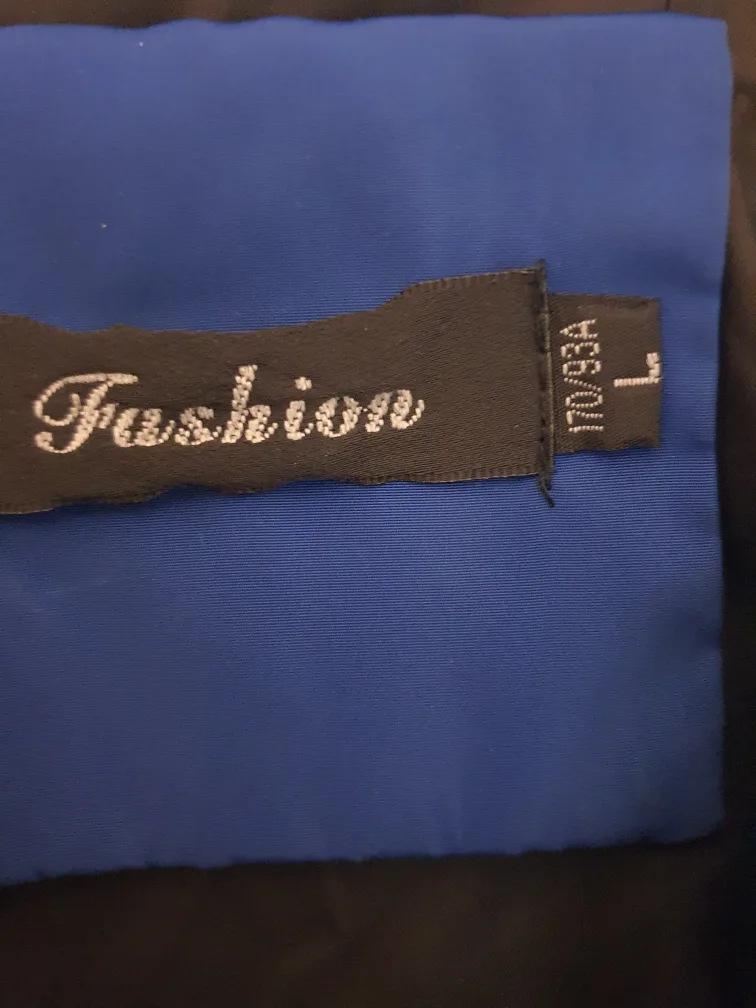 Fushion Brand Blue and Black Windbreaker Size Large image indicator(3)