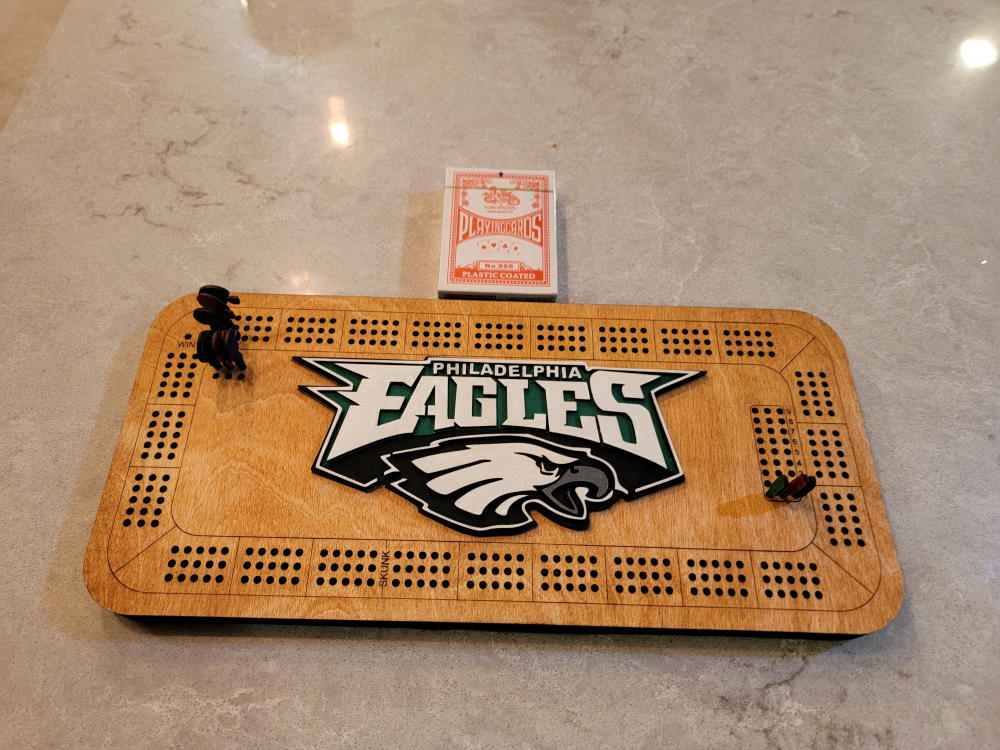 Philadelphia Eagles Cribbage Board - photo 5