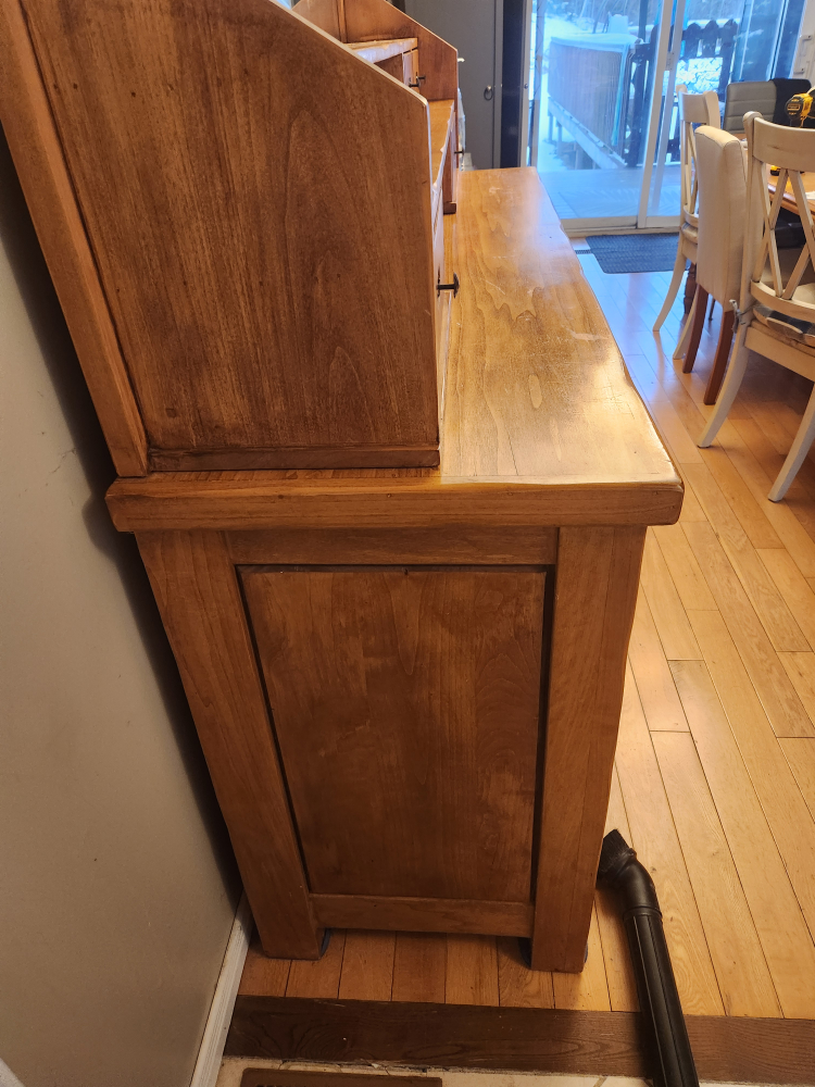 Handcrafted solid wood sideboard and hutch - photo 3