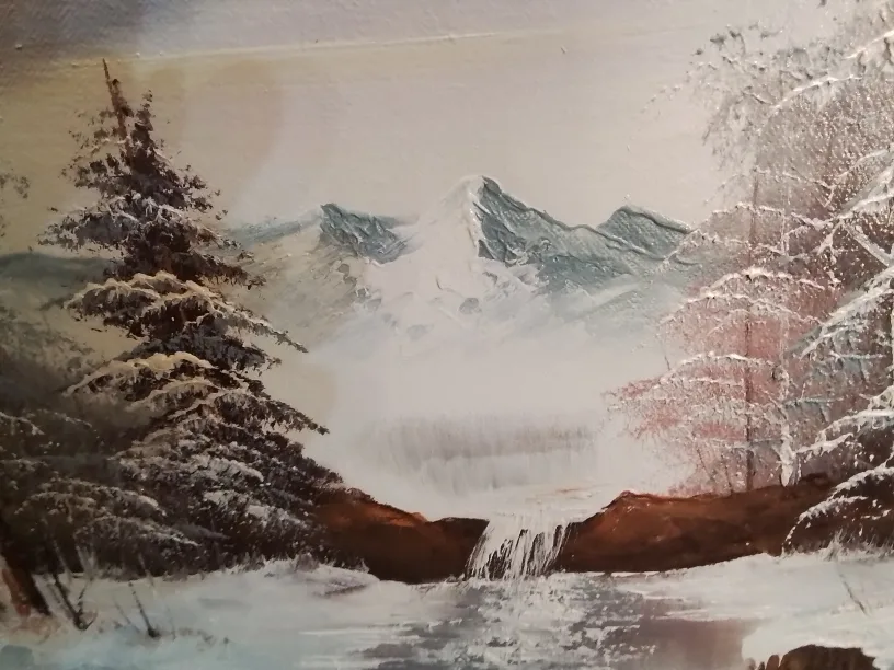 Thomas Kinkade 'Winter Wonderland' Painting image indicator(5)