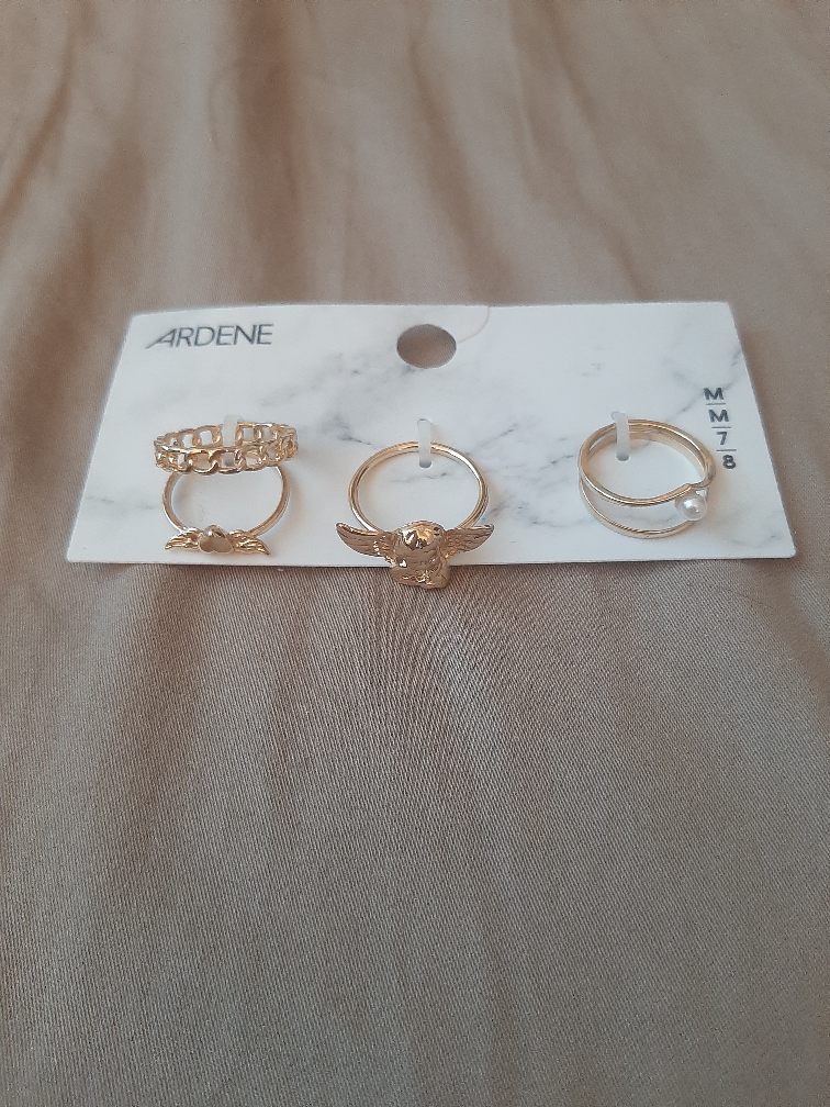 Ardene Gold Ring Set